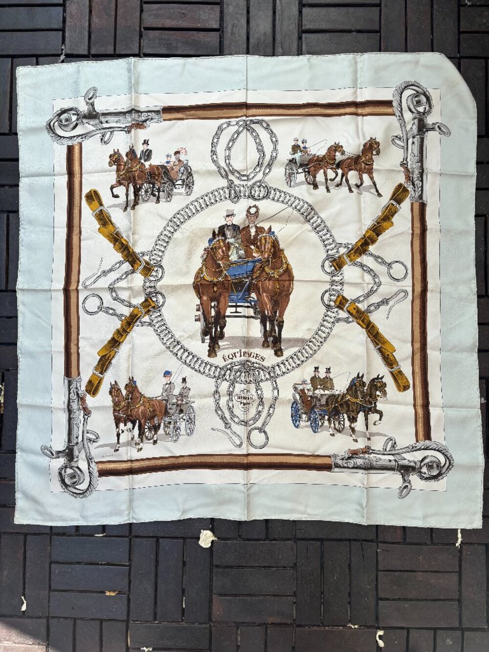 Hermès Équipages Hermes scarf